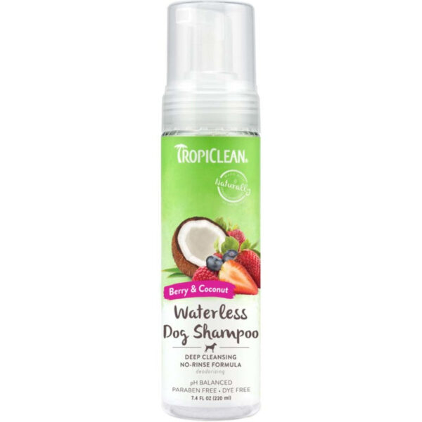 TropiClean Deep Cleaning Waterless Shampoo for Dogs 7.4oz