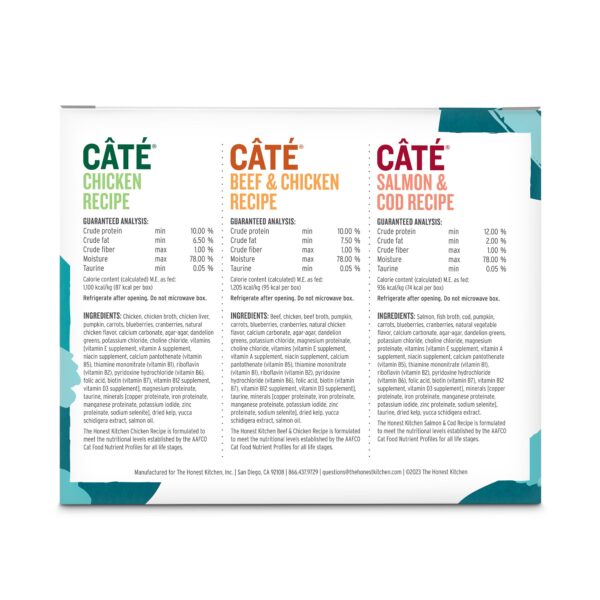 Grain Free Câté (Pâté): Variety Pack
