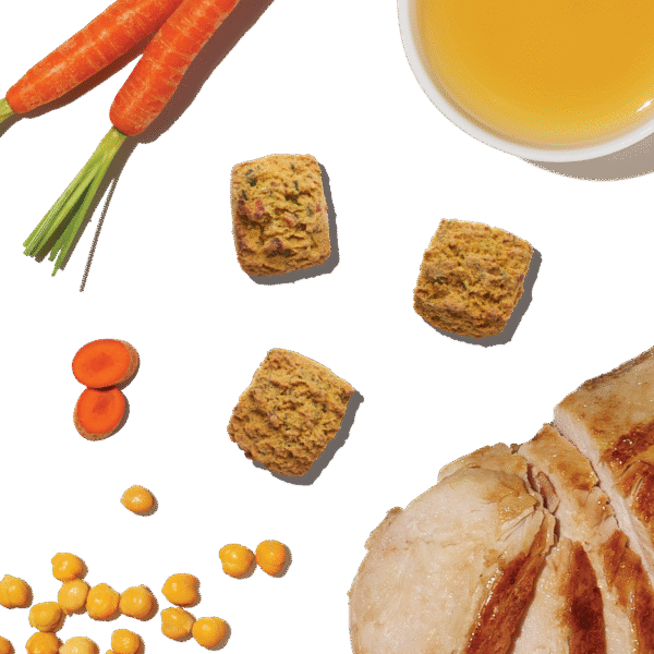 Chicken Bone Broth Bites with Carrots