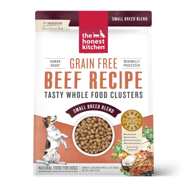 Grain Free Beef Whole Food Clusters for Small Breeds